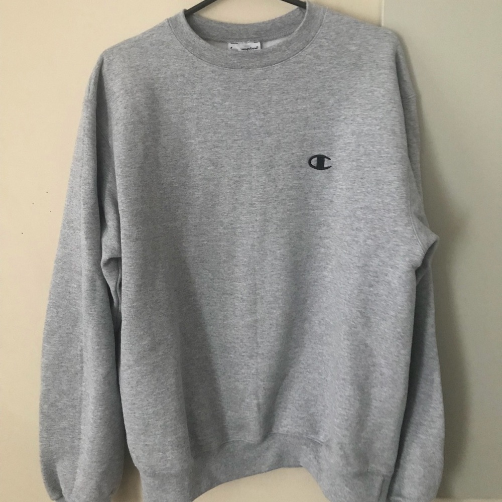 gray champion crew neck
